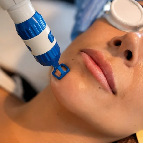 Médico evaluando armonización facial en paciente durante consulta en clínica Misul, Santiago - Imagen 2
